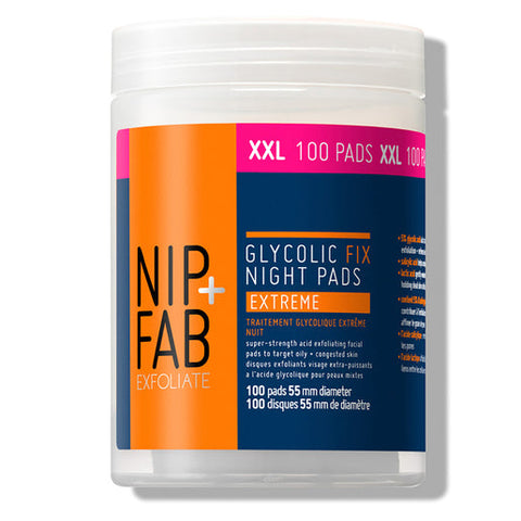 NIP+FAB Glycolic Fix Night Pads Extreme XXL 100 pack