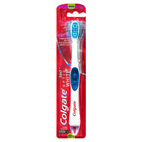 Colgate 360° Optic White Sonic Power Toothbrush Medium 1 ea