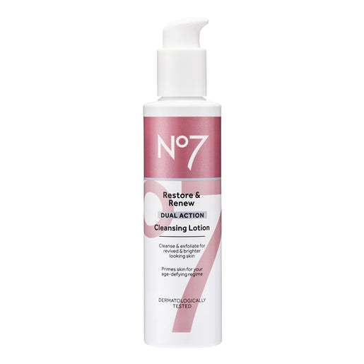 No7 Restore & Renew Dual Action Cleansing Lotion 200 ml