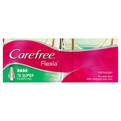 Carefree Flexia Tampons Super 16 pack