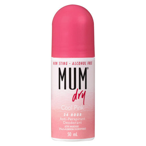Mum Dry Antiperspirant Roll-On Deodorant Cool Pink 50 ml