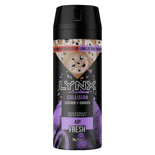 Lynx Deodorant Aerosol Collision Leather + Cookies 165 ml