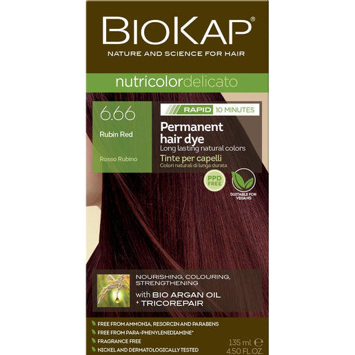 BioKap Nutricolor Delicato Rapid 6.66 Rubin Red 135 ml