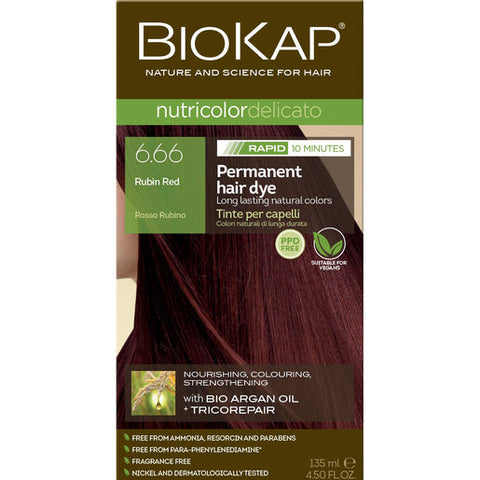 BioKap Nutricolor Delicato Rapid 6.66 Rubin Red 135 ml