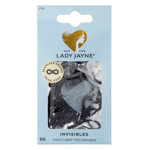 Lady Jayne Elastomer Bands, Black 50 pack