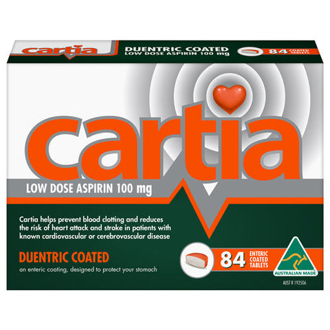 Cartia Low Dose Aspirin 84 tablets