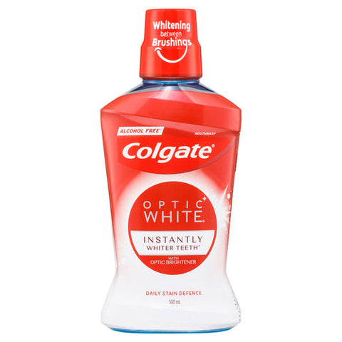 Colgate Optic White Alcohol Free Mouthwash 500 ml