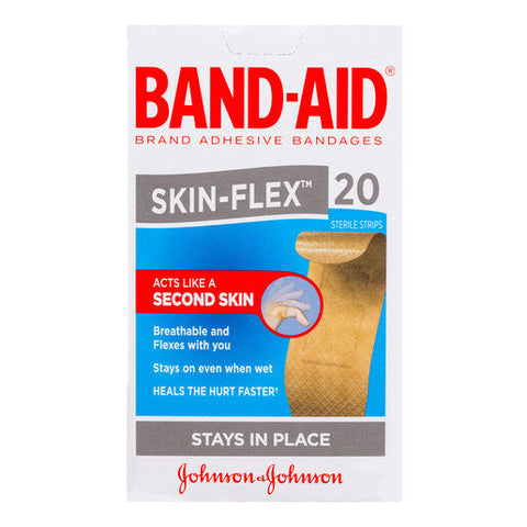 BAND-AID Skin-Flex Adhesive Bandages Finger 20 pack