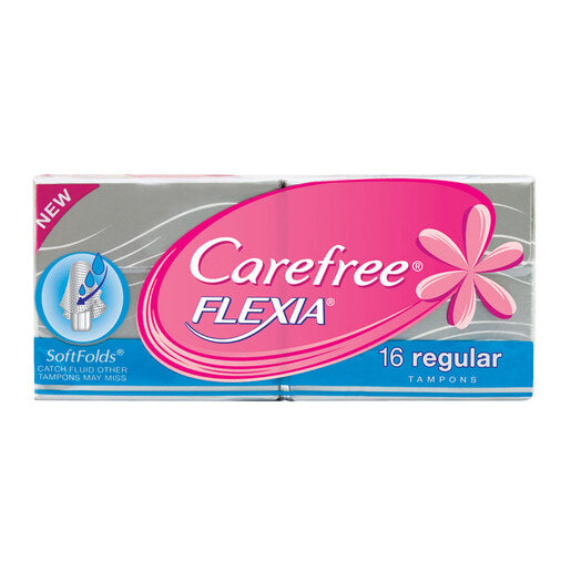 Carefree Flexia Tampons Regular 16 pack