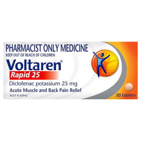 Voltaren Rapid 25 20 tablets