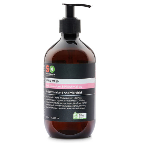 Saba Organics Rose Geranium & Marshmallow Hand Wash 500 ml