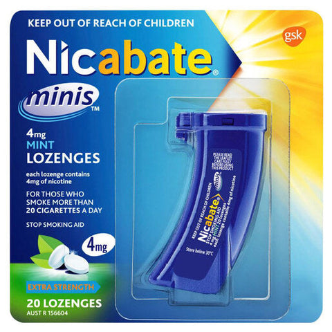 Nicabate Minis Quit Smoking lozenge 4 mg 20 pack