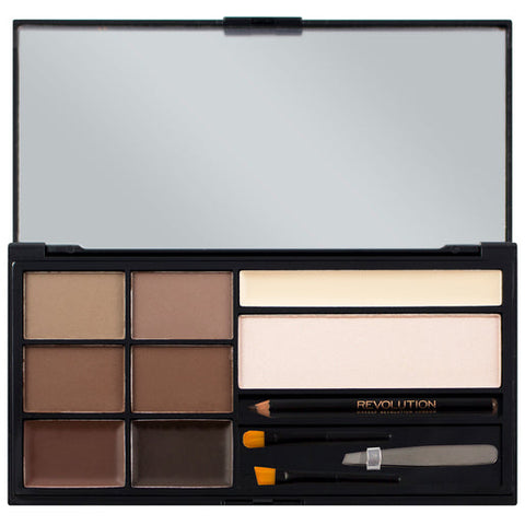 Revolution Ultra Brow Palette Medium/Dark 1 ea