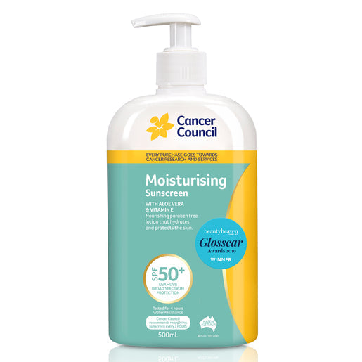 Cancer Council Moisturising Sunscreen SPF50+ 500 ml