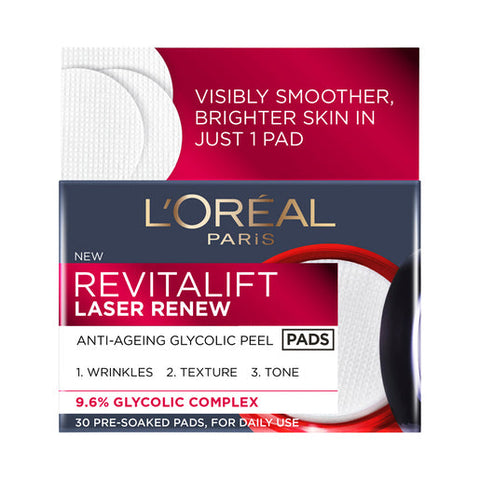 L'Oréal Paris Revitalift Laser Glycolic Pads 30 pack