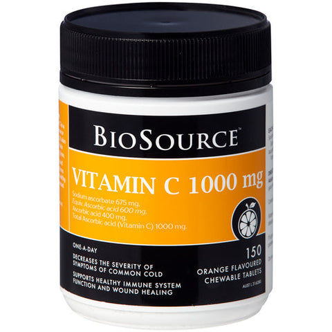 BioSource Vitamin C 1000mg Chewable 150 tablets