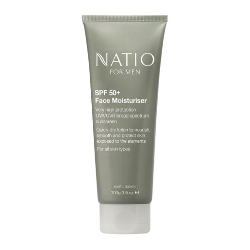 Natio For Men SPF 50+ Face Moisturiser 100 g