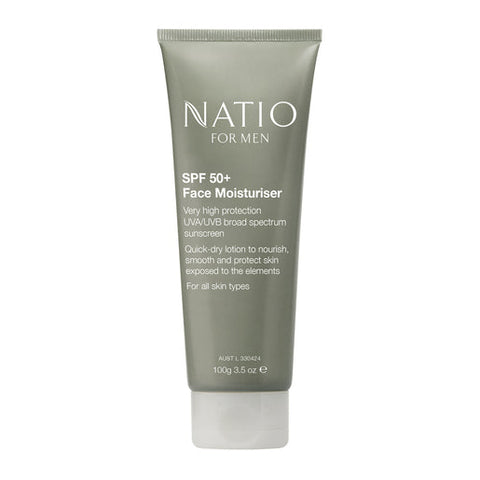 Natio For Men SPF 50+ Face Moisturiser 100 g