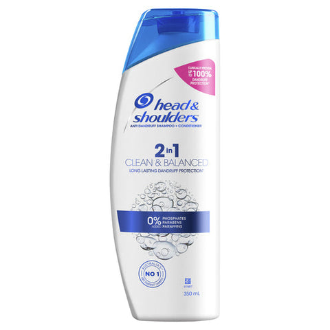 Head & Shoulders Clean & Balanced Anti Dandruff 2in1 Shampoo & Conditioner 350 ml