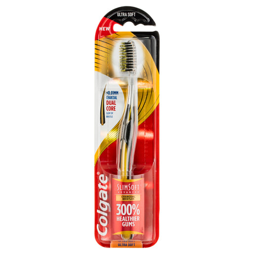 Colgate Slim Soft Advanced Charcoal Bristles Ultra Soft Toothbrush 1 ea