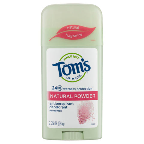 Tom's of Maine Natural Powder Women's Antiperspirant Deodorant Natural Fragrance Stick 64 g