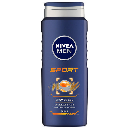 NIVEA Sport Shower Gel For Body, Face and Hair 500 ml