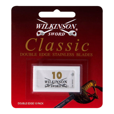 Wilkinson Sword Double Edge Stainless Shaving Blades Classic 10 pack