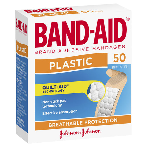 BAND-AID Plastic Adhesive Strips 50 pack