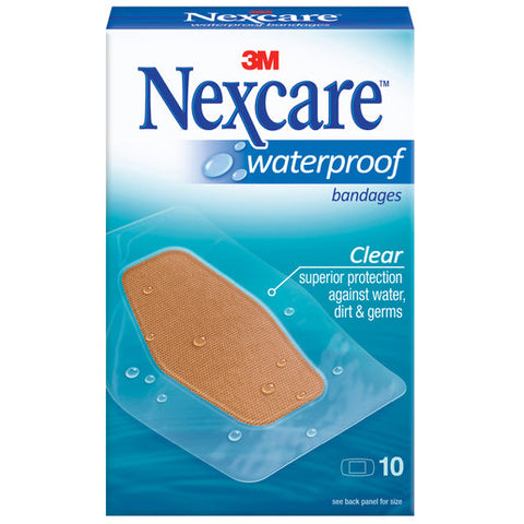 NEXCARE Waterproof Strips Large 10 pack