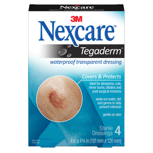 NEXCARE Tegaderm™ Transparent Dressings Large 4 pack