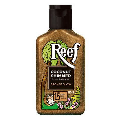 Reef Coconut Shimmer Sun Tan Oil Bronze Glow SPF15 125 ml