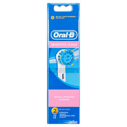 Oral-B Sensitive Clean Replacement Electric Toothbrush Heads 2 pack