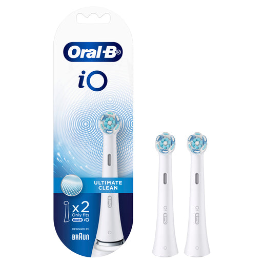 Oral-B iO Ultimate Clean Replacement Brush Heads White 2 pack