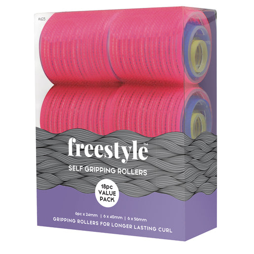 Freestyle Self Grip Rollers Value Pack 18 pack