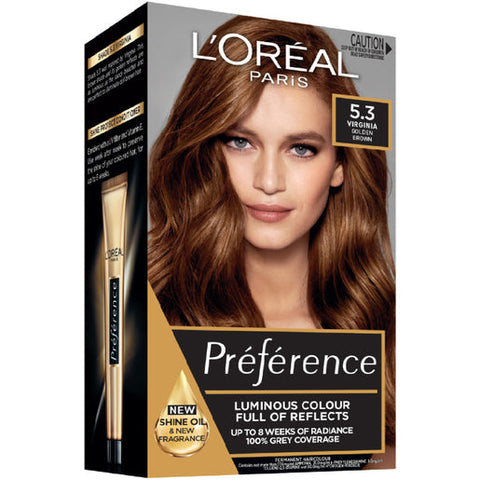 L'Oréal Paris Préférence 5.3 Virginia Golden Brown 1 pack