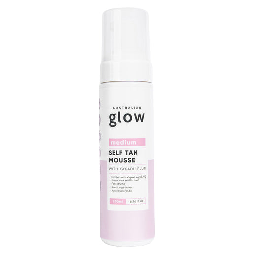 AUSTRALIAN GLOW Medium Self Tan Mousse 200 ml