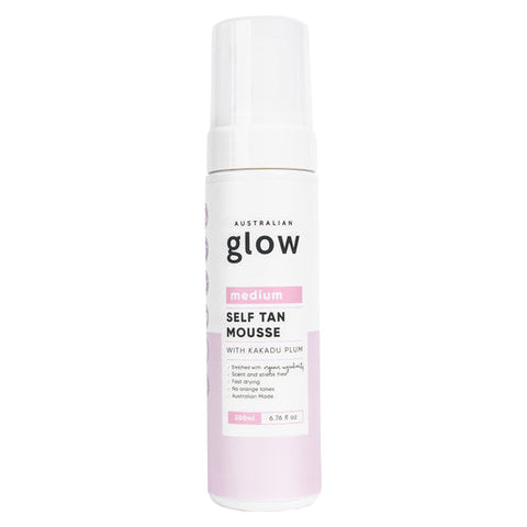 AUSTRALIAN GLOW Medium Self Tan Mousse 200 ml