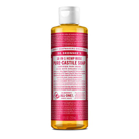 DR. BRONNER'S Rose Pure-Castile Liquid Soap 237 ml
