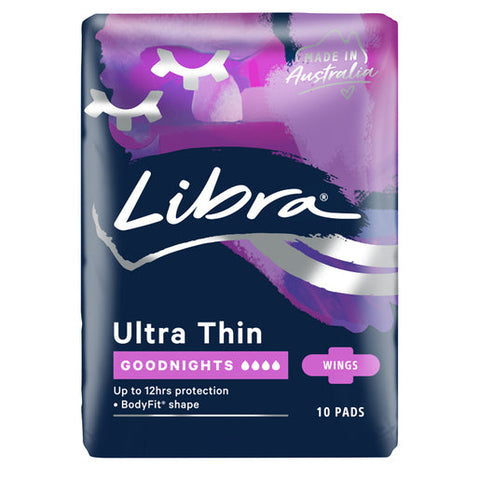 Libra Pads Ultra Thin Goodnights 10 pack