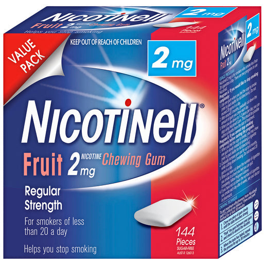 Nicotinell 2mg Fruit Gum 144 pack