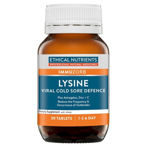 Ethical Nutrients Lysine Viral Cold Sore Defence 30 tablets
