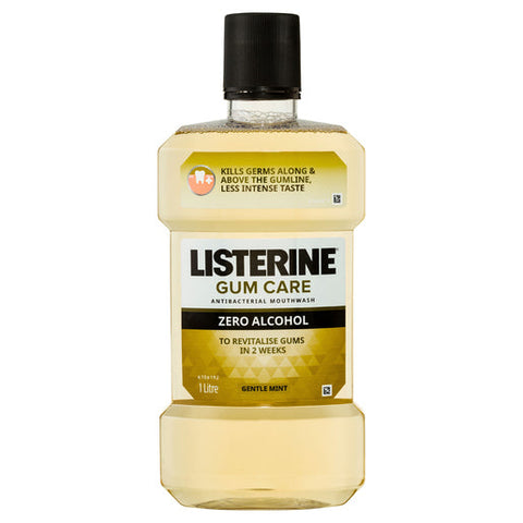 Listerine Gum Care Zero Alcohol Mouthwash 1 litre