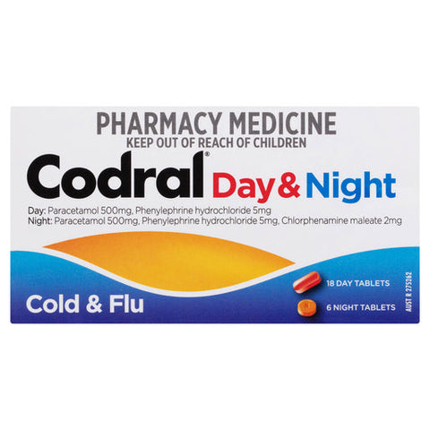 CODRAL® Day & Night Cold & Flu 24 tablets