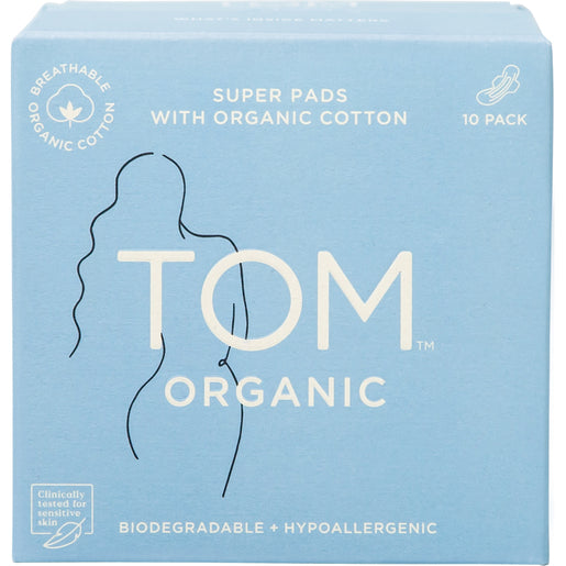 TOM Organic Super Ultra Thin Pads 10 pack