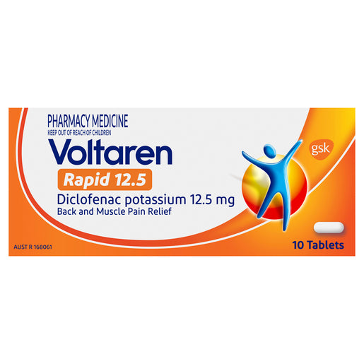 Voltaren Rapid 12.5 10 tablets