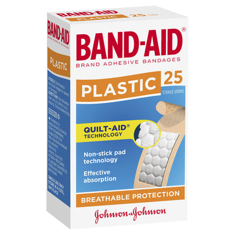 BAND-AID Plastic Adhesive Strips 25 pack