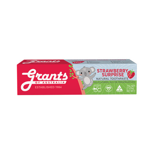 Grants Strawberry Surprise Kids Natural Toothpaste 75 g