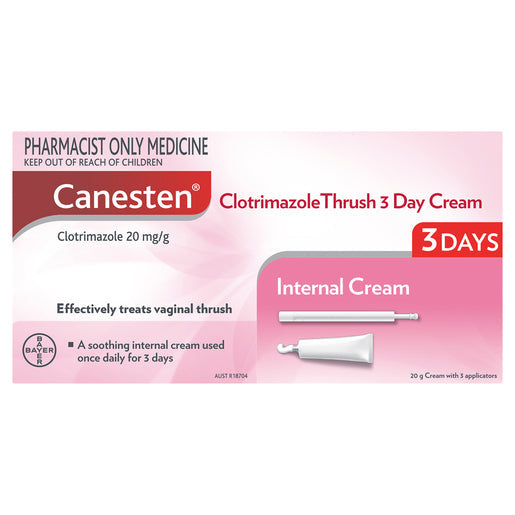 Canesten Clotrimazole 3 Day Thrush Cream 20 g