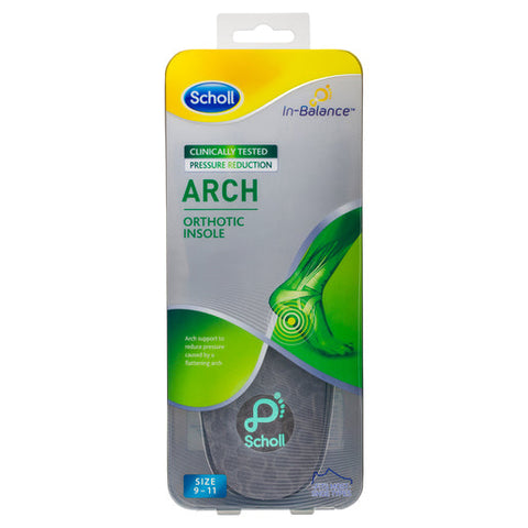 Scholl In-Balance Ball of Foot & Arch Orthotic Insole Large 1 pair