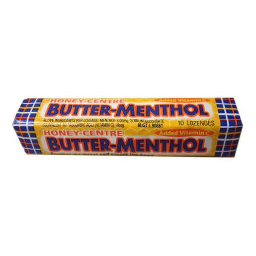 Butter Menthol Honey Centre 10 lozenges